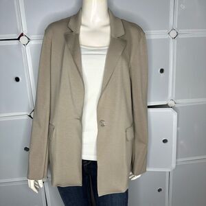 Anthropologie Maison d’ Amelie Tan Blazer Size Large